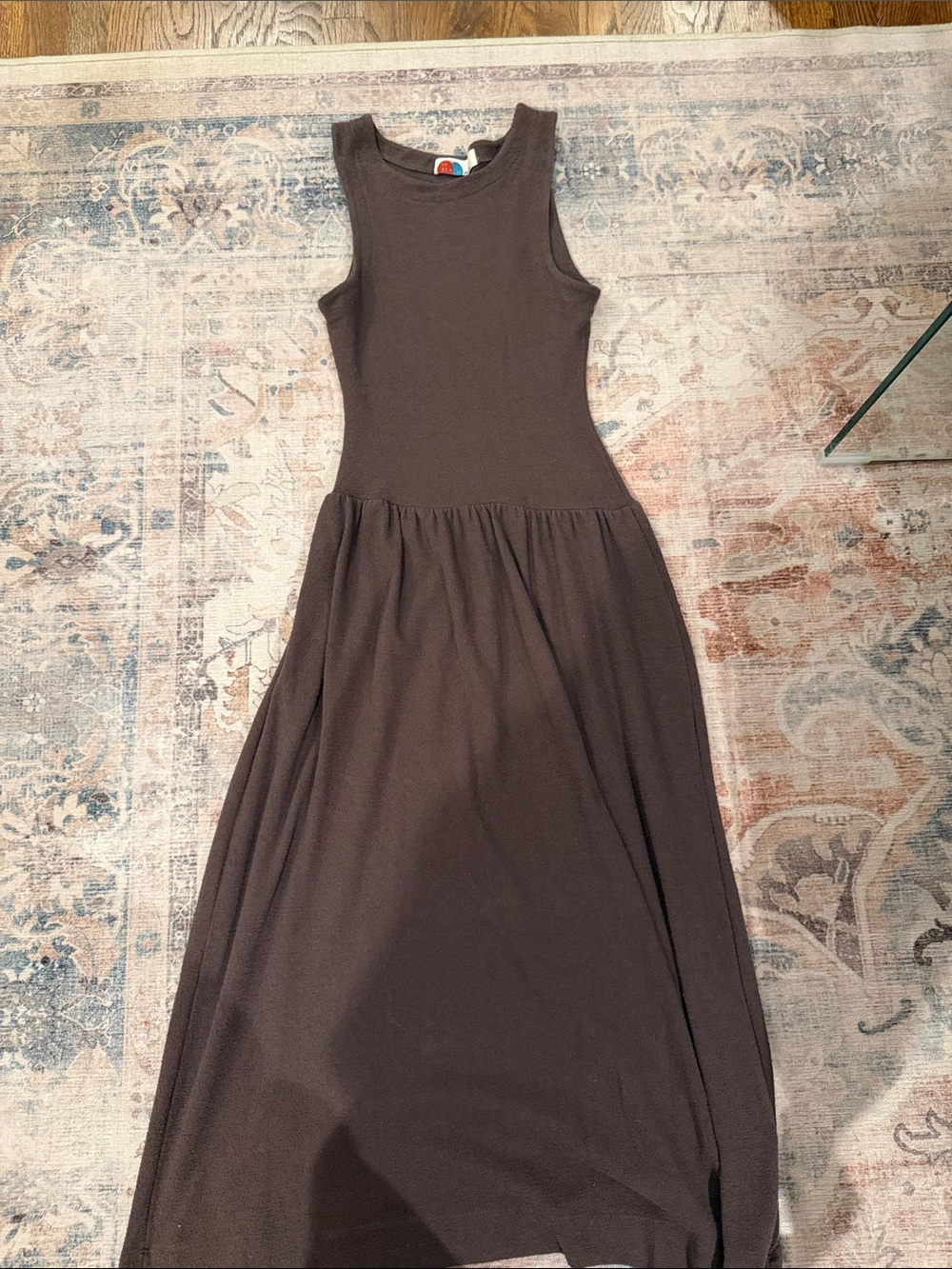 Free People Dark Brown Sleeveless Maxi Dress